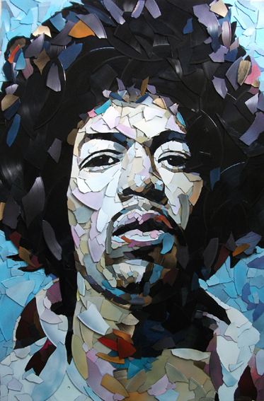 Ed Chapman Jimi Hendrix in vinyl